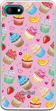 BeCool Funda silicona Wiko Sunny 3 - Becool Cupcakes y fr