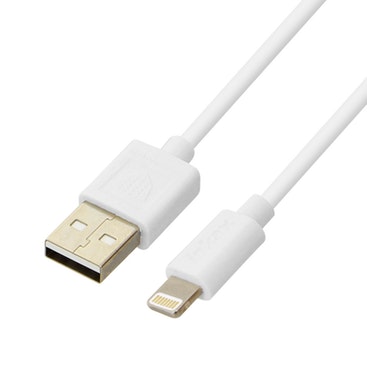 Inkax Cable USB a conector iPhone 2.1A 1 metro Blanco