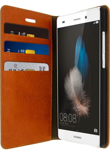 Compra Avizar Funda Lite de cuero billetera Función soporte - Marrón | Phone