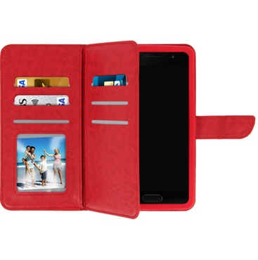 Avizar Funda billetera universal para Smartphones de 5.3' a 5.5' Roja