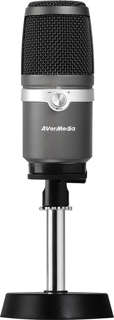 AVerMedia AM310 PC microphone Alámbrico Negro, Plata