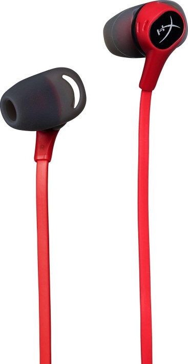 HyperX Cloud Earbuds auriculares para móvil Binaural Dentro de oído Negro, Rojo