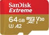 SanDisk Sandisk 64GB Extreme microSDXC memoria flash Clase