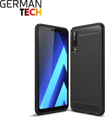 German Tech Funda Gel Elite Carbon para Samsung A7 2018 - Negr