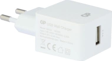 GP Cargador de Pared 1 - Salida 2.4 A USB Blanco NE55