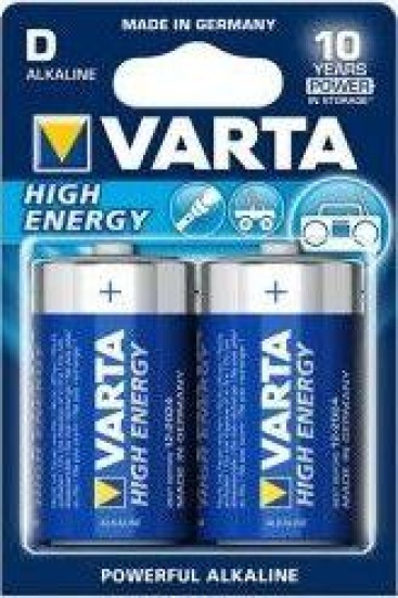 Pila Varta Lr20 d 15 16500 mah 1.5v high energy pack 2 mono new blister alcalinas blx2