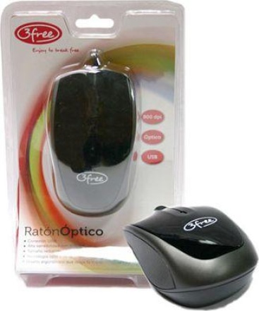 3free Mouse Optico Usb Mcn301 Color Negro