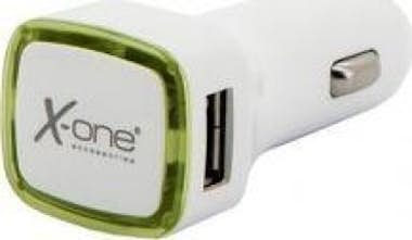 X-ONE X-one Cargador Coche 2x Usb 2.1a (laterales) Verde