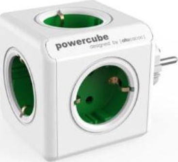 LTD Regleta Powercube Original Con 5 Tomas Verdes Forma De Cubo