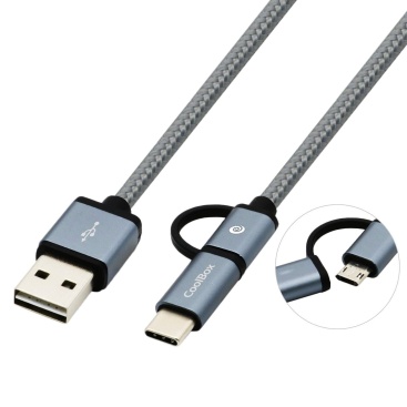 Coolbox CoolBox COO-CAB-U2MC-GR cable USB 1 m USB A USB C/