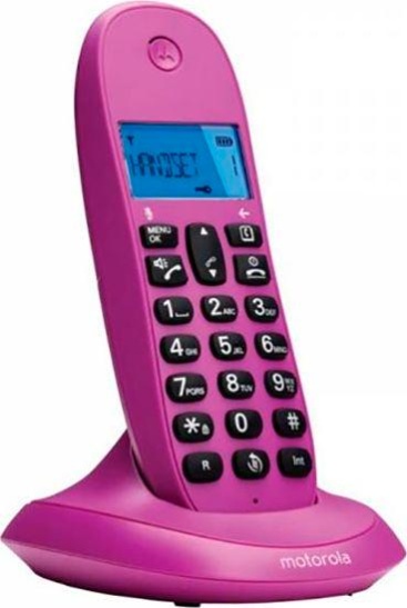 Motorola Tel??fono Inal??mbrico C1001 - Cereza