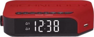 LTD Schneider Radio Reloj Despertador Viva Red