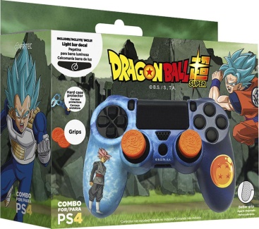 Freektec Carcasa Protectora+Grips+Pegatina Dragon Ball Super Ps4