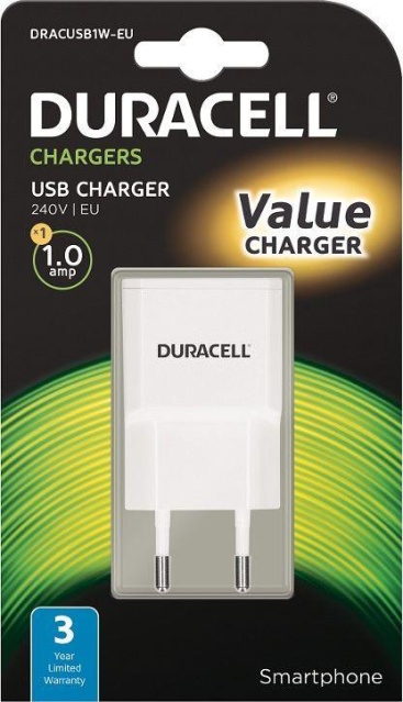 Duracell Cargador Pared Duracell Dracusb1W-Eu - 1Xusb - 5V