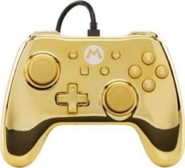 Nintendo Mando Con Cable Switch Core Chrome Gold Mario