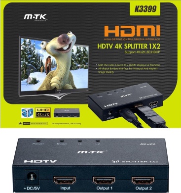 Mtk K3399 Hdmi multicolor cable splitter 3 puertos 1 entrada 2