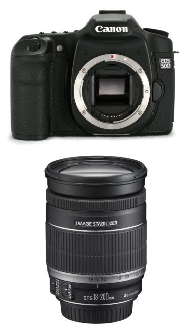 Canon EOS 50D Kit + 18-200 mm IS