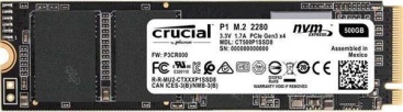 Crucial Disco SSD CRUCIAL TECHNOLOGY CRUCIAL P1 500GB 3D N