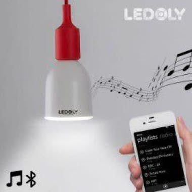InnovaGoods Bombilla LED Blanca Bluetooth con Altavoz Ledoly L