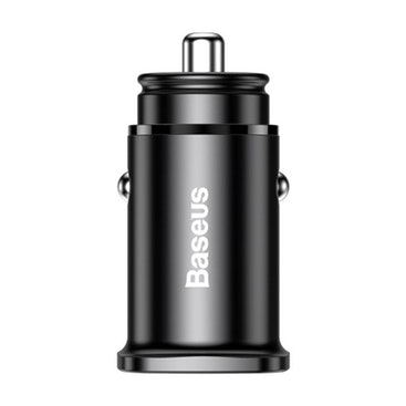 Baseus Cargador para coche 5A Carga rápida USB/USB tipo C Negro -