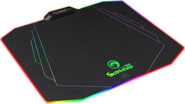 Scorpion Alfombrilla Ratón Gaming Led RGB rígida (MA-G02)