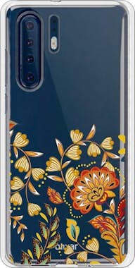 BeCool Carcasa Transparente Gel Huawei P30 Flores de Afri