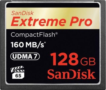 SanDisk Sandisk 128GB Extreme Pro CF 160MB/s memoria flash