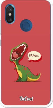 BeCool Funda Gel Xiaomi Mi 8 Dinosaurio Roar Kids