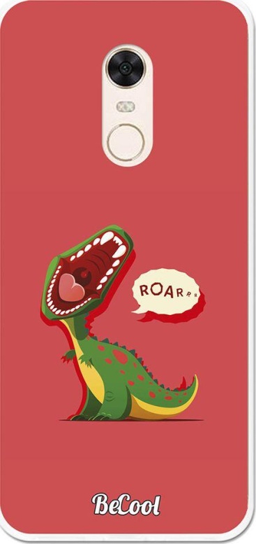 BeCool Funda Gel Xiaomi Redmi 5 Plus Dinosaurio Roar Kids