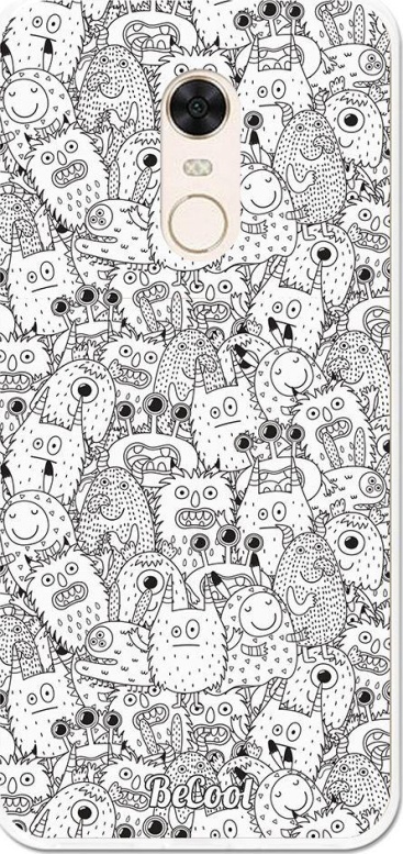 BeCool Funda Gel Xiaomi Redmi 5 Plus Monstruos Kids