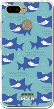 BeCool Funda Gel Xiaomi Redmi 6 Tiburones sonrientes Kids