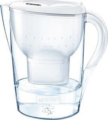 Filtro De Agua brita marella xl 1024051 blanca – jarra con 1 cartucho maxtra+ que reduce la cal y el cloro para un sabor 3.5