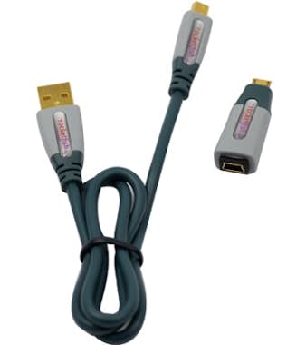 Rocketfish Cable de Carga USB a Mini y Micro USB