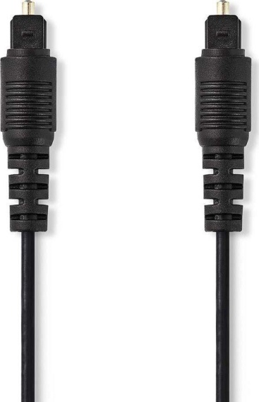 1mt Cable De audio toslink cagp25000bk10 nedis 1 negro optico