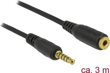 Delock DeLOCK 85703 cable de audio 3 m 3,5mm Negro