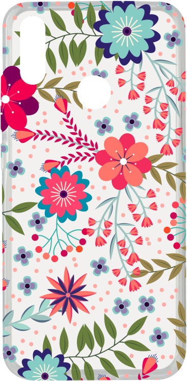Ksix Carcasa Flores Huawei Y7 2019