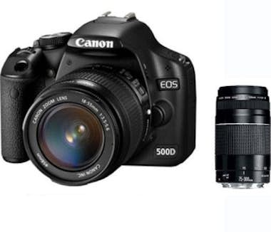 Canon EOS 500 D Kit + EF-S 18-55 mm + DC 75-300 mm