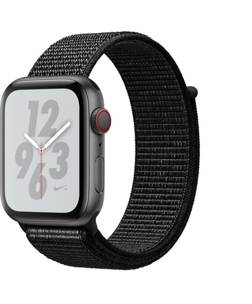 Watch4 Nike+app44mmspgbloop Band4g apple series 4 reloj inteligente gris oled gps cellular sport loop 44 mm espacial s4 lte caja de aluminio en y correa negra 367 44mm