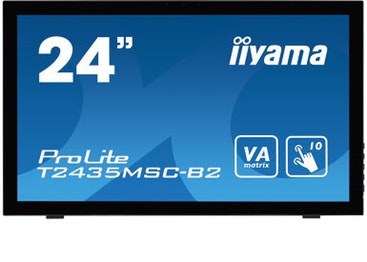 Iiyama T2435mscb2 Monitor va led 59.8 cm 23.6 pulgadas fullhd capacitivo de 10 puntos dvi hdmi displayport usb2.0 webcam negro mate pantalla señalización prolite 599 1920 x 1080 236 1 6msdvihdmidp 1080pixeles 24