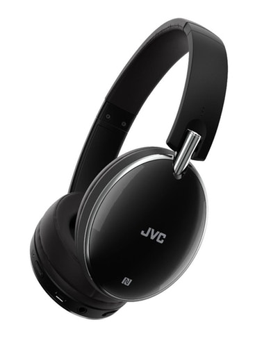 JVC HA-S90BN-B auricular Circumaural Diadema Negro, Plata