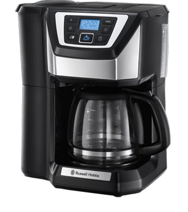 Russell Hobbs 22000-56 cafetera eléctrica Independiente Cafetera de filtro Negro 12 tazas Semi-automática