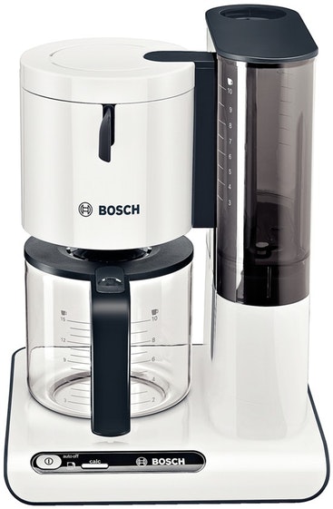 Bosch TKA8011 cafetera eléctrica Independiente Cafetera de filtro Antracita, Blanco 1,25 L 15 tazas