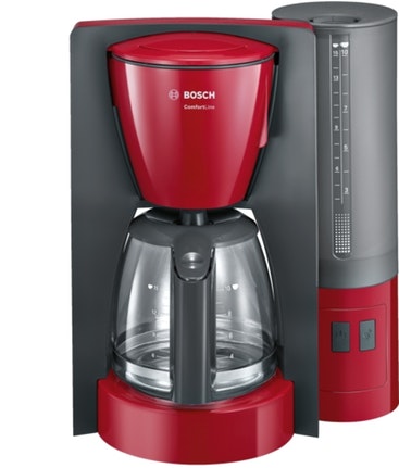 Cafetera De Goteo bosch tka6a044 independiente filtro antracita rojo