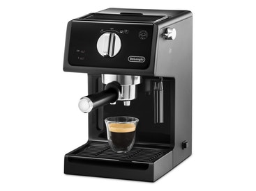 Cafetera Expreso Manual delonghi pump ec31.21 ecp 31.21 portafiltro con acabado aluminio boquilla espuma leche fi independiente espresso negro 11 2 1100w