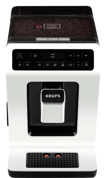 Krups Evidence EA8911 cafetera eléctrica Independiente Máquina espresso Blanco 2,3 L 2 tazas Totalmente automática