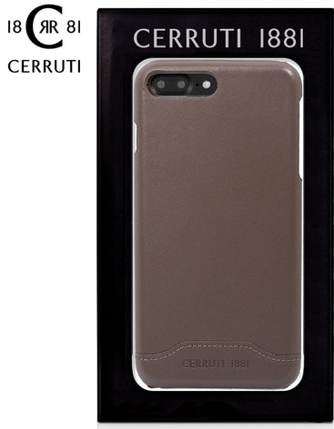 Carcasa Para Iphone 7 plus 8 cerruti piel gris 1881 smooth split de apple