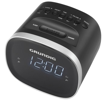 Grundig SCC240 radio Reloj Digital Negro