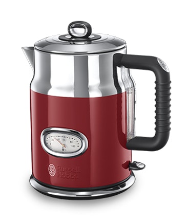 Russell Hobbs Retro Ribbon tetera eléctrica 1,7 L Rojo, Plata 2400 W