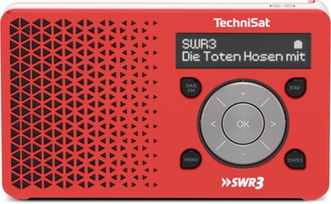 Radio Technisat Digitradio 1 personal digital rojo blanco swr3edition dab pequeño con altavoz fm memoria favorita de directa swr3 rms color