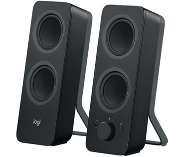 Logitech Z207 Sistema de altavoce bluetooth para pc sonido 10w pico entrada audio 3.5 mm toma auriculares multidispositivos enchufe uk ordenadortvsmartphonetablet negro 5